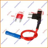 Maflen Mini Sigorta Ekleme Kablo Fuse Tap 7x Sigorta Hediye-S1852 - 3