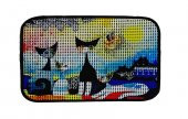 Miapet Elekli Desenli Kedi Tuvalet Önü Paspası 60 x 45 cm Gece - 1