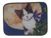Miapet Elekli Desenli Kedi Tuvalet Önü Paspası 60 x 45 cm Dolunay - 1