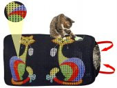 Miapet Elekli Desenli Kedi Tuvalet Önü Paspası 60 x 45 cm Fare - 2