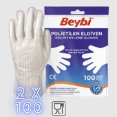 Beybi Polietilen Pet Eldiven (2 Paket) - 1