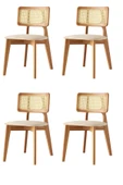 Kuzey Sandalye Ahşap Gürgen 4 Lü Set Cafe,Restaurant,Mutfak,Salon,Yemek Odası Sandalyesi - 5