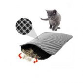 Miapet Elekli Kedi Tuvalet Önü Paspası 60 x 45 cm GRİ - 1
