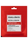 Maru.Derm Duş Öncesi Saç Maskesi - Biotin & Keratin Yoğun Onarıcı Duş Öncesi Saç Maskesi 50 ml - 1