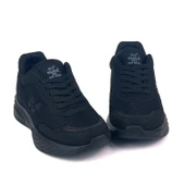 Kadın Siyah Hafif Fileli Günlük Rahat Sneaker Spor Ayakkabı thumbnail 3