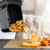 Blaupunkt D7800 Taste Master Çift Hazneli Dokunmatik 4+4 LT Airfryer Fritöz Siyah thumbnail 6