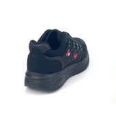 Kadın Siyah Fuşya Fileli Günlük Rahat Sneaker Spor Ayakkabı thumbnail 5