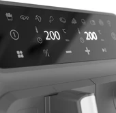 Blaupunkt D7800 Taste Master Çift Hazneli Dokunmatik 4+4 LT Airfryer Fritöz Siyah thumbnail 3