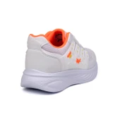 Kadın Beyaz Oranj Fileli Günlük Rahat Sneaker Spor Ayakkabı thumbnail 5