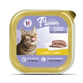 Plaisir Hindi Etli Pate Kısırlaştırılmış ve Yetişkin Kedi Yaş Maması 100 Gr - 1