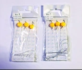 Boncuklu 3 İğneli Sıralı Sazan Takımı 10 mm Sarı - 1