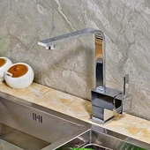 Kare Lavabo Bataryası Gordon Seri Tam Takım 5 Yıl Garantili krom musluk - 2