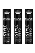 Syoss Style Plex Saç Spreyi Saç Şekillendirici 400 ml x 3 Adet - 1