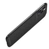 iPhone 12 Pro Uyumlu Kamera Korumalı Darbe Önleyici Carbon Brushed Silikon Kılıf - 7