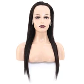 Düz Front Lace Gerçek Tül Peruk / Doğal / 60/65cm - 1