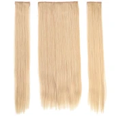 Fiber Sentetik Düz Yarım Ay + 2 Yan Çıt Çıt / Balköpüğü Beyaz Platin Röfleli - 1