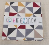 Amazon Ev Pamuk Dokuma Tek Kişilik Pike 160*240 Cm pramit Kırmızı - 1