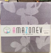 Amazon Ev Pamuk Dokuma Tek Kişilik Pike 160*240 Cm Mor - 1