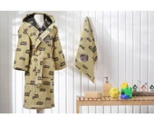 Özdilek Lisanslı Çocuk Havlu Bornoz Seti 7/8 Yaş-Starwars Mandalorian Sarı - 2