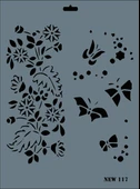 Rich New Seri N-117 Stencil 35x25 cm - 1