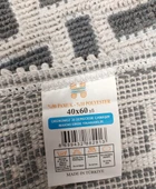 Pamuklu Bukle Lüks Kilim (40x60)-Luma Kreme Gri - 3