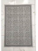 Pamuklu Bukle Lüks Kilim (80x125)-Spiral Gri - 1