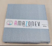 Amazon Ev Pamuk Dokuma Tek Kişilik Pike 160*240 Cm Gri - 1