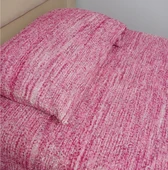 Akıllı ip El Dokuma Akriilik ip Tek Kişilik Yatak Örtüsü (160x240)-A Pembe - 2
