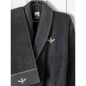 Cotton box Folkart Aile Bornoz Seti Yamka Bej Antrasit - 3