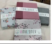 Amazon Ev Pamuk Dokuma Tek Kişilik Pike 160*240 Cm karışık renk 5 adet - 1