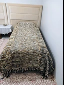 akıllı ip  El Dokuma akriilik ip  Tek Kişilik Yatak Örtüsü 160*240 KAHVE - 2