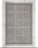 Pamuklu Bukle Lüks Kilim (50x80)-Spiral Gri - 1
