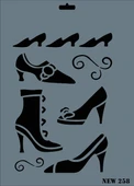 Rich New Seri N-258 Stencil 35x25 cm - 1