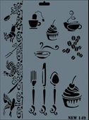 Rich New Seri N-149 Stencil 35x25 cm - 1