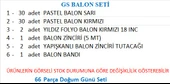 TARAFTAR SARI, KIRMIZI 60 ADET BALON 2 ADET YILDIZ FOLYO BALON SETİ thumbnail 2