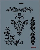 Rich New Seri N-105 Stencil 35x25 cm - 1
