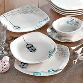 Keramika Keraart Retro Yemek Takımı 24 Parça 6 Kişilik - 7