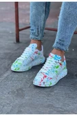 Yeşil Boyalı Erkek Casual Ayakkabı - 1
