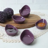Keramika Fluffy Mor Yumurtalık 8 Cm 6 Adet - 1