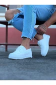 Beyaz Erkek Saraclı Casual Ayakkabı - 3