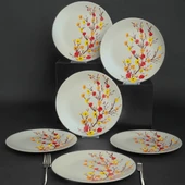 Keramika Keraart Sonbahar Tomurcuk Servis Tabağı 26 Cm 6 Adet - 1