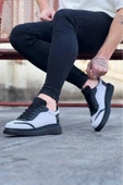 Gri Siyah Triko Erkek Casual Ayakkabı - 3