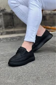 Kömür Cilt Ortopedik Taban Erkek Casual Ayakkabı - 3