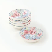 Keramika Keraart Rose Blue Halka Çerezlik/Sosluk 13 Cm 6 Adet - 18715 - 2