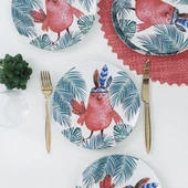 Keramika Keraart Owl Pasta Tabağı 21 Cm 6 Adet - 17718 - 2