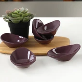 Keramika Mor Dalga Çerezlik/Sosluk 12 Cm 6 Adet - 1
