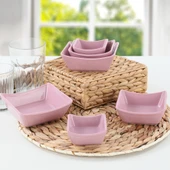 Keramika Violet Sandal Çerezlik/Sosluk 8/10/12 Cm 6 Adet - 1