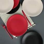 Keramika Noble Matte Ege Servis Tabağı 25 Cm 6 Adet - 950/975 thumbnail 2