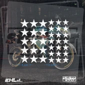36 Parça Yıldız Desen Sticker thumbnail 2