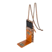 Avjin 6.9 inch Uyumlu Deri Kılıf Cüzdan Askılı LEO1 Leopar - 1